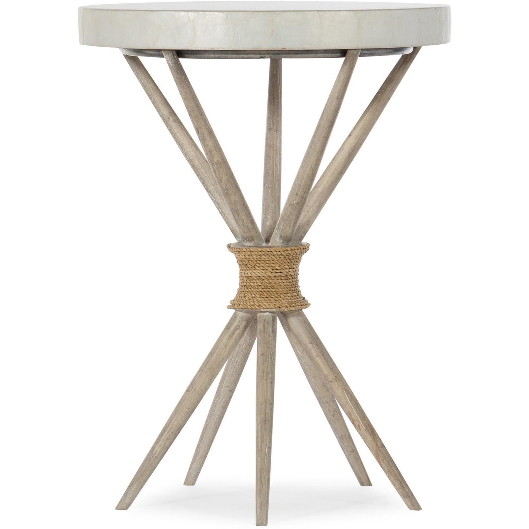 Hooker Furniture American LifeAmani Accent Table with Capiz Shell Top